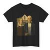 American Gothic T-Shirt: Grant Wood Kunst, Vintage Americana T-Shirt