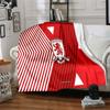 Middlesbrough Football Club Crest Flannel Blanket, Soft Polyester, Modern Design, All-Season for Camping, Travel, Gifts for holidays or birthdays
