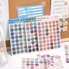 Gift Korean Version of Ins Polka Dot Smiley Face and Paper Sticker DIY Diary Account Decoration Material Label Sealing Sticker