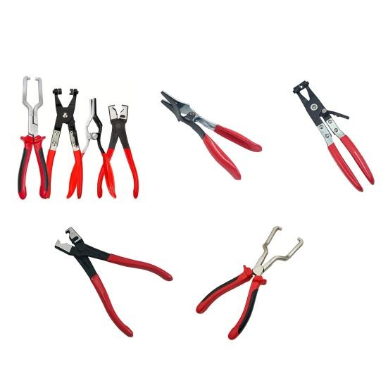 1/4 szt. Szczypce do naprawy samochodów Ergonomiczny uchwyt Wytrzymałe stal węglowa Szczypce do zaciskania węży Przewody paliwowe Odłączniki elektryczne Narzędzia do konserwacji samochodu