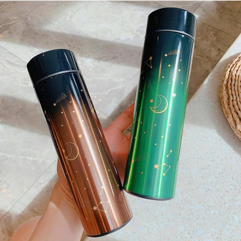 Smart Thermal Bottle Display Temperature Thermal Mug Stainless Steel Food Thermos For Tea Water Bottle With Heating Fashion Cup