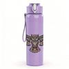 1PC Black Flying Eagle Bird 750ml Sports Water Bottle Leakproof Straw Lid Outdoor Office Home