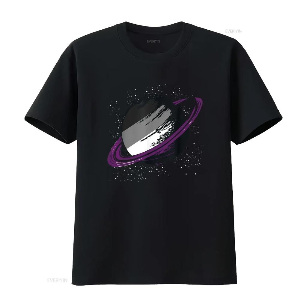 Asexual Ace Pride Month Saturn Queer LGBTQ T Shirt vintage Washed Soft fashion Breathable designer clothes Comfortable