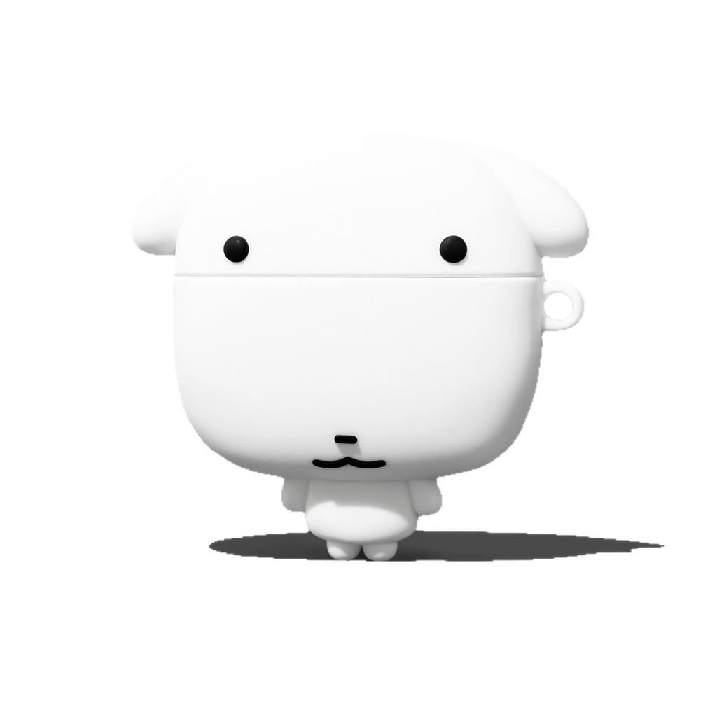 Cute little white dog airpodspro1 earphone cover for apple AirPods 1 generation cartoon silicone protective case