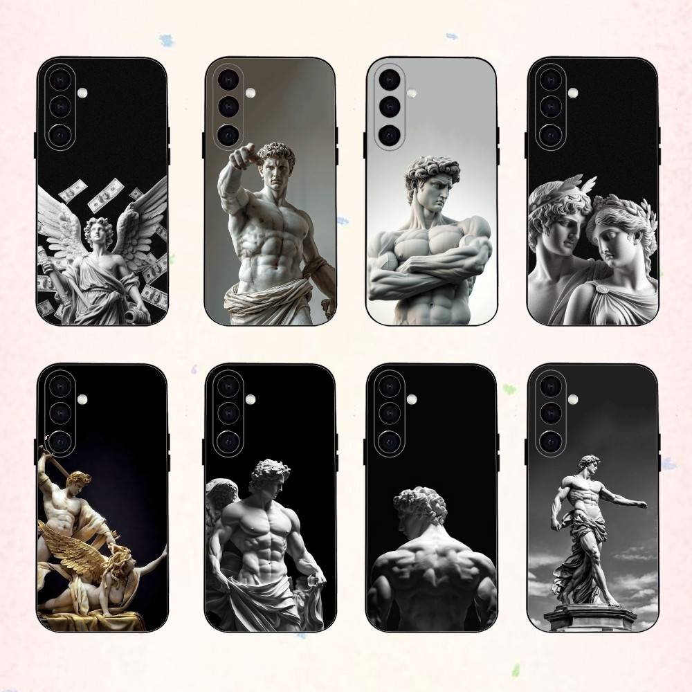 A-Ancient G-Greek S-Sculpture phone Case For Samsung Galaxy A73,A72,A71,A70,A53,A52,A51,Others Soft Black Shell