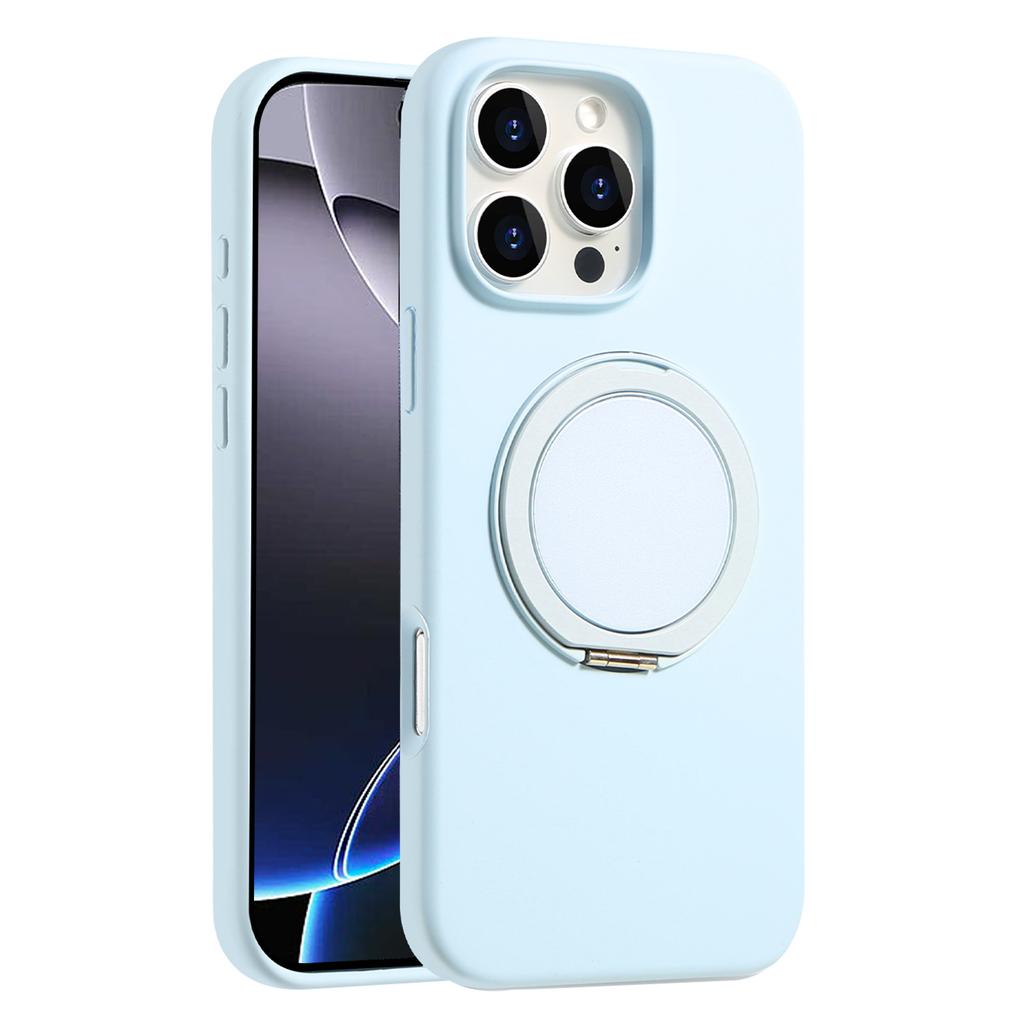 Bulk Purchasing For iPhone 16 Pro Max Magnetic Case Large Cutouts Kickstand Liquid Silicone Phone Cover