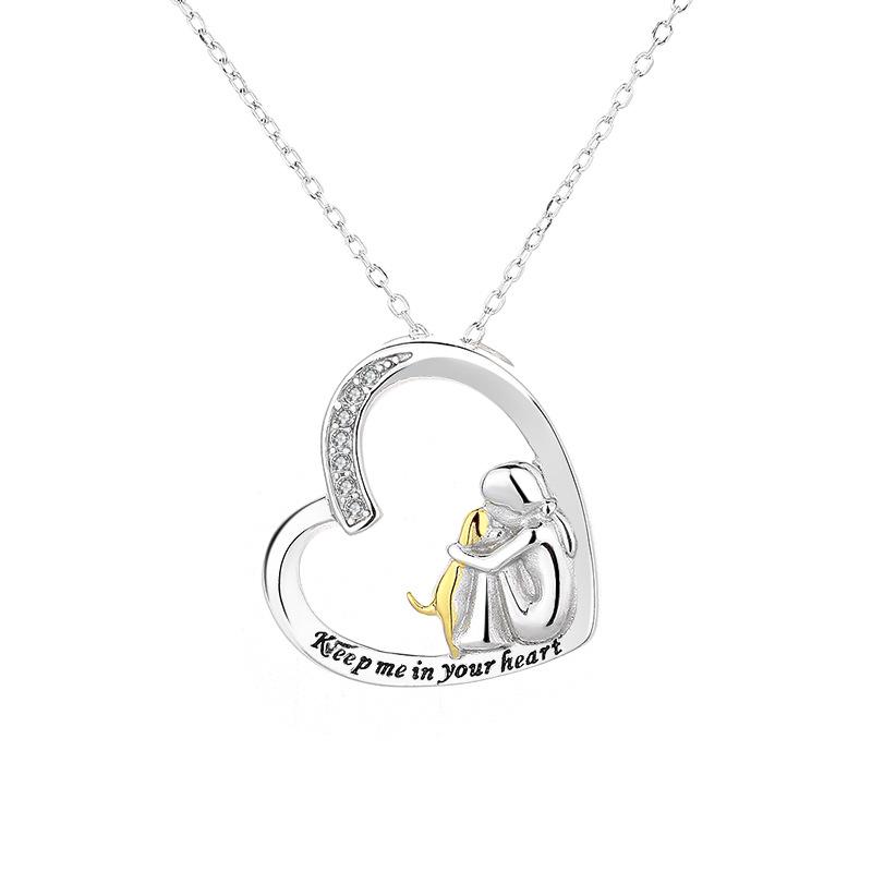 Let Me Necklace In Your Heart Women's Heart Shape Light Luxury Niche Pendant Year Item