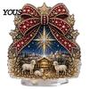 Xmas Party Table Centerpieces Christmas Faux Diamond Painting Tabletop Ornaments, Beginner-Friendly DIY Acrylic Rhinestone Art Supplies Craft