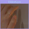 Bague de doigt en cuivre élégante et ajustable pour femmes Design géométrique unique Chic et tendance