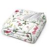 Watercolor floral blanket colorful wildflower blanket flannel wool blanket farmhouse blanket decoration sofa warm bed decoration