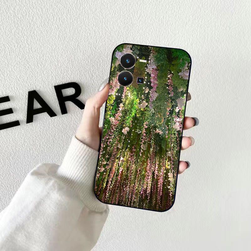Flowers Garden Phone Case For VIVO Y53S Y33S Y01 Y22S Y31 Y21 Y70 Y21S Y72 V21 V2023 V21E V20 SE iQOO Z8x X100 Pro