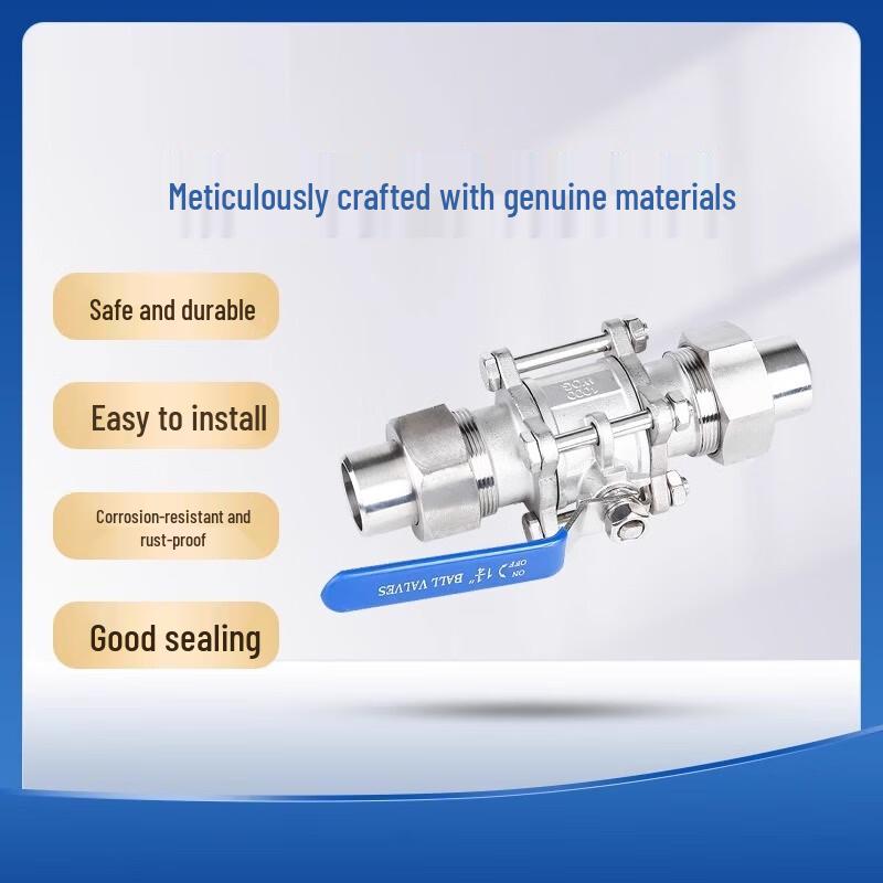 Sanling 304 Stainless Steel Three-Piece Ball Valve