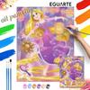 DIY Rapunzel Painting Kit Home Wall Decor Handmade Gift Princess Art Set For Bedroom Living Room Creative Craft Project Fun Piece