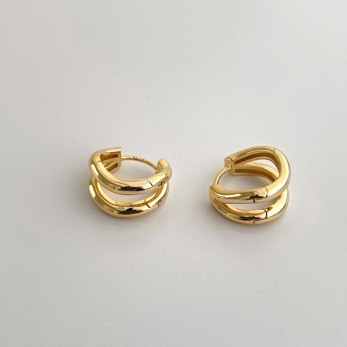 Экологичный блестящий двухслойный кафф на ухо: Высококлассный, универсальный дизайн для ежедневных поездок