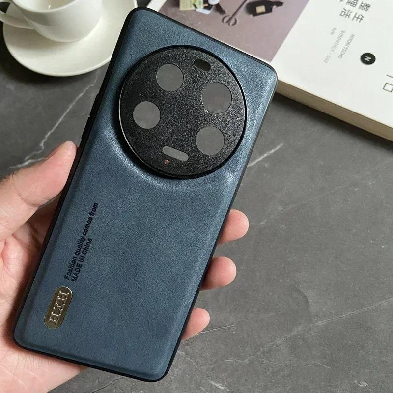 Magnetic for Xiaomi Mi 14T 14 13T 13 12T Pro Ultra Redmi Turbo 3 K70 Note 12S 12 POCO F5 Case Leather Matte Camera Protect Cover
