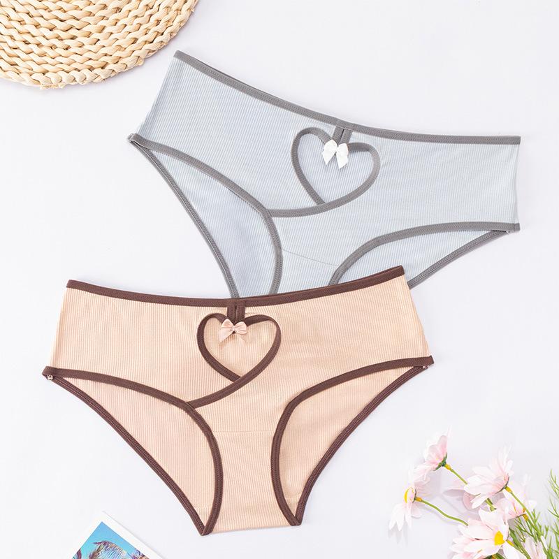 CINOON Slip Sexy a Vita Bassa da Donna Costine Taglio a Vista Patchwork Mutandine Desiderio Puro Fiocco Comfort Morbida Mutanda