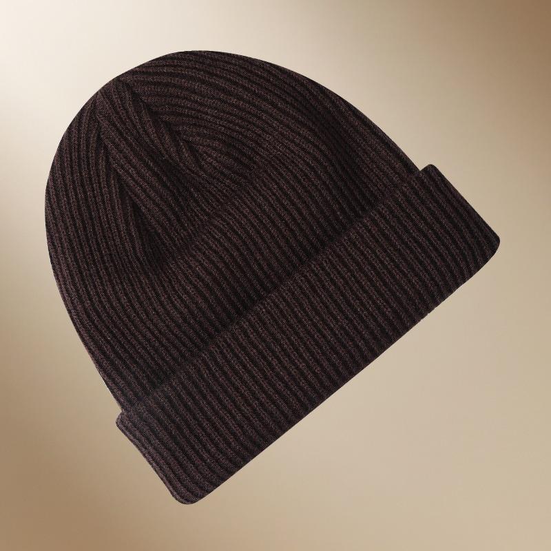 

Вязаная шапка мужская и женская уличная теплая с защитой ушей от холода, вышитая шерстяная шапка One size