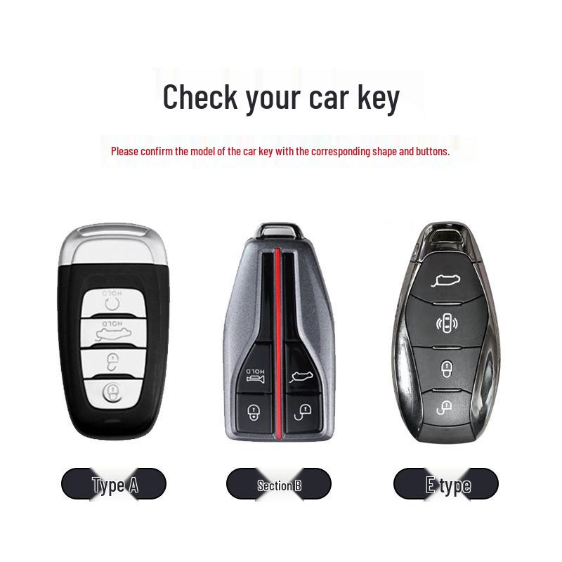 Hongqi Key Case for H5, HS5, HS6, H9, Tiangong 08, HS3 PHEV, HQ9 PHEV, EH7, HQ9 - Unisex