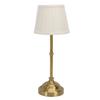 Cordless Table Lamp with Pleated Fabric Shade Aluminum Dimmable Rechargeable Bedside Night Light for Home Restaurant