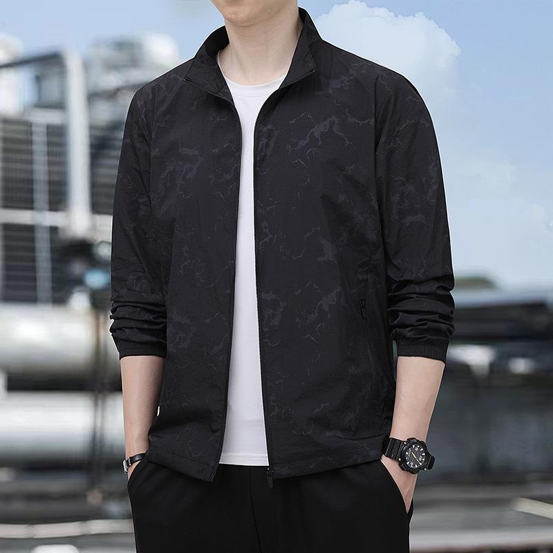 

Куртка от солнца из ледяного шелка для мужчин летом, легкая и дышащая куртка для мужчин для занятий спортом на открытом воздухе, куртка от солнца для одежды для кожи L/60-67KG