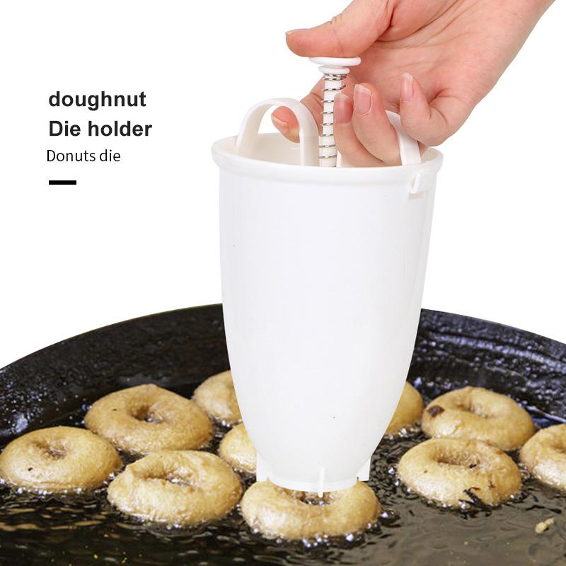 Donut Mould Portable Donut Maker Diy Baking Tools Kitchen Milker Baking Mould Manual Waffle Dispenser Doughnut Machine Easy Fast