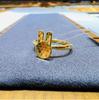 Gold Plated Elegant Copper Heart Design Dragon Scale Ring Perfect For Fashionable Women