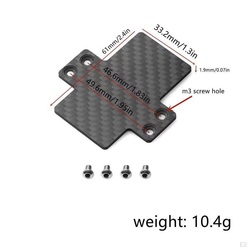 RC Car ESC Mounting Fixing Plate, Electronics Plate for Max6 XR8Plus Crawler Trucks DIY