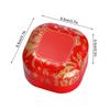 1Pieces Tea Sealed Box Kitchen Storage Container Jar Tin Square Can Candy Canister Vintage Flower Tea Box Outdoor Tableware