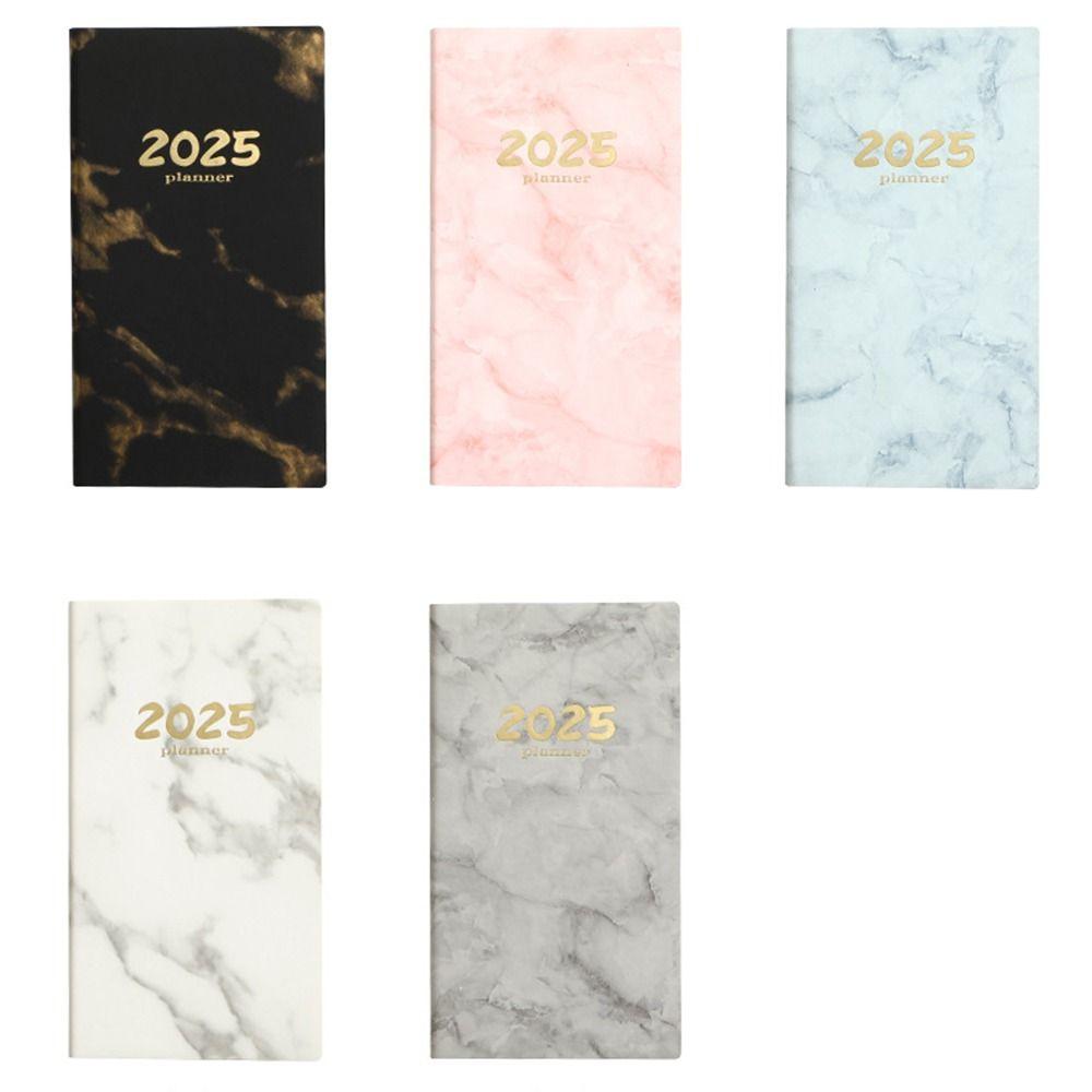 Wear-resistant 2025 Daily Planner Thick Paper Agenda Notepad Portable Lined Notebook  Work