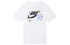 T Shirts Men's White Crew Neck Moderate Straight Fit DM6430-100
