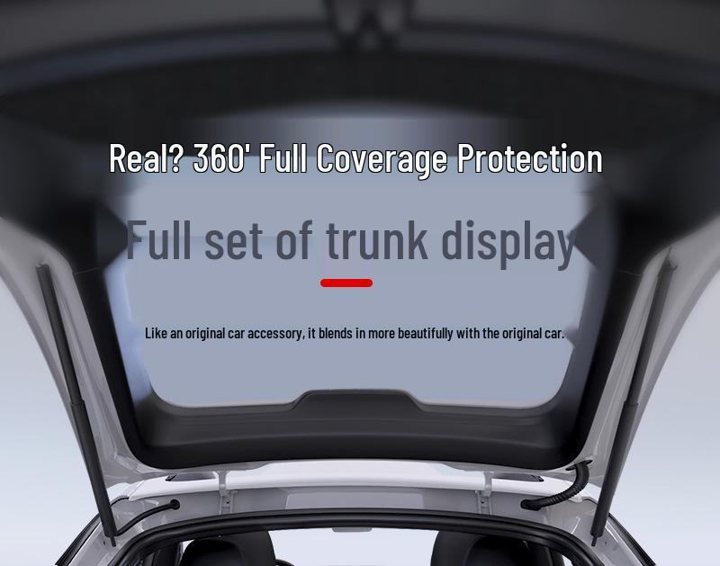 Refreshed Tesla Model Y Front & Rear TPE Trunk Mats - Upgraded Interior Accessories