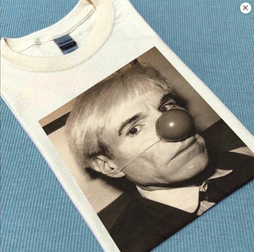 New Andy Warhol Clown T-shirt S