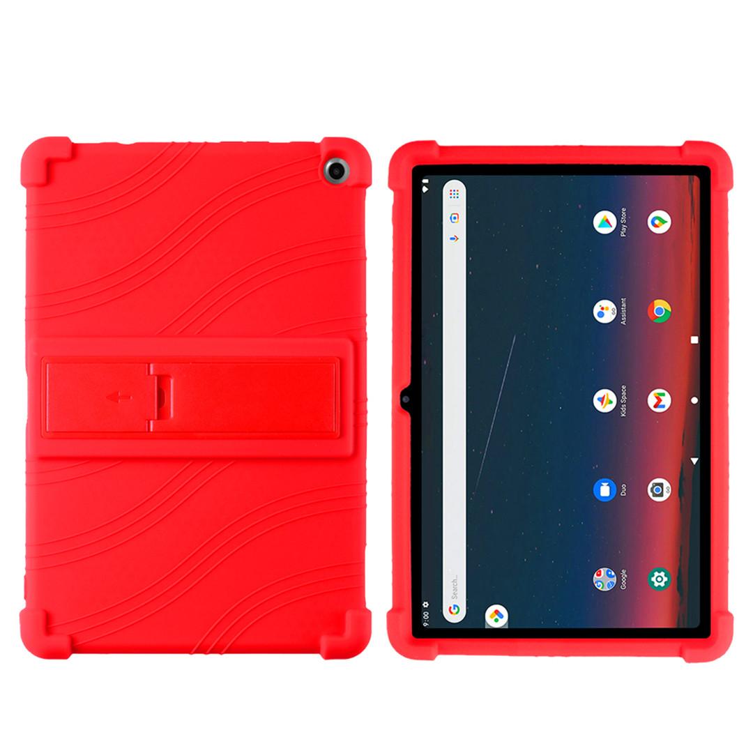 Для Walmart ONN 10,1-дюймовый чехол для планшета Gen 3 (Модель 2022 года:100071485), Чехол для силиконового чехла ONN 10.1 Защитный корпус Onn 10.1 3Gen 2022 красный