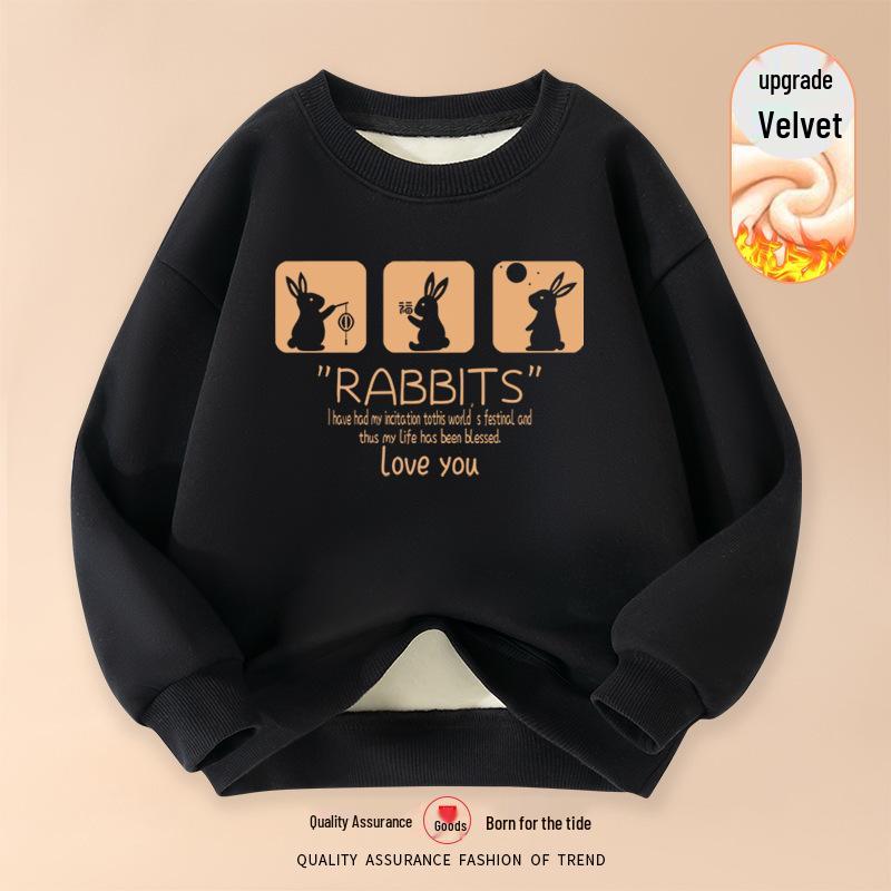 2025 Boys' Stylish Autumn Pullover Sweatshirt - Long Sleeve Round Neck Top for Middle and Big Kids