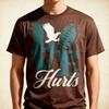 L'amour fait mal Eagles Graphique Rétro Design Cool T-shirt Unisexe Drôle