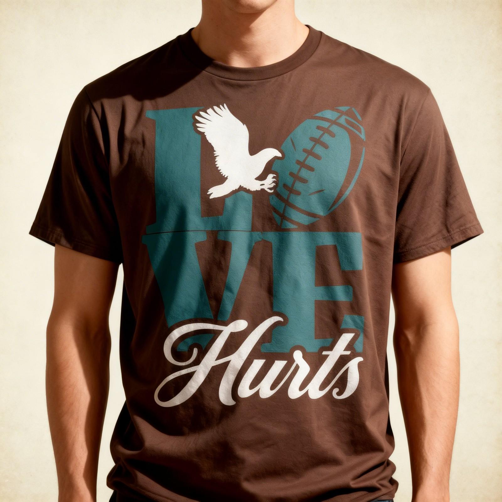 Love Hurts Eagles Retro Graphic Cool Design Funny Unisex T-Shirt Unisex T-Shirt XXL