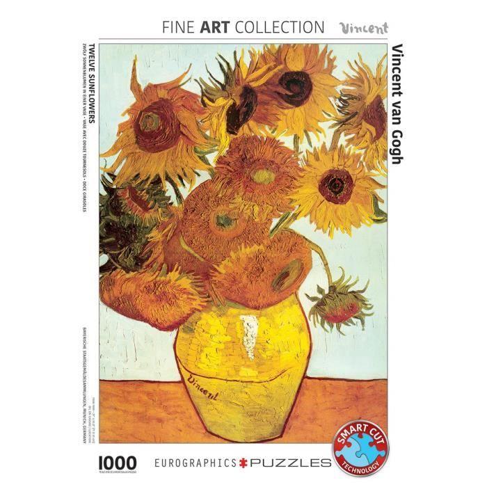 Eurographics Douze Tournesols Par Vincent Van Gogh Puzzle (1000 Pièces) - EG60003688