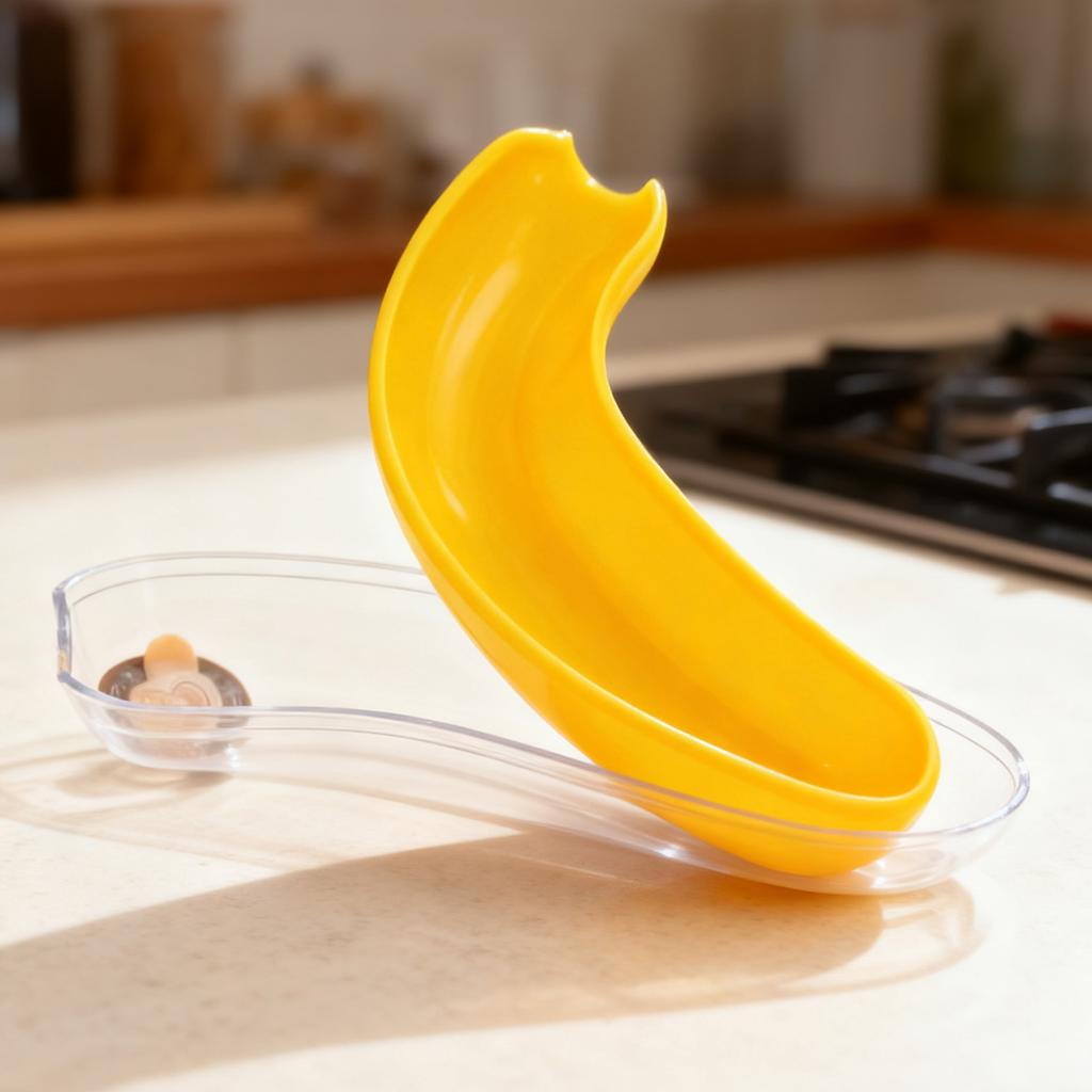Reusable Banana Storage Container Travel Picnic Portable Anti-Squeezing Kid Food Fruit Carrier Pod Banana Shape Protective Case