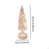 Lighted Tabletop Artificial Christmas Tree Decor Art Crafts Desktop Xmas Night Lamp