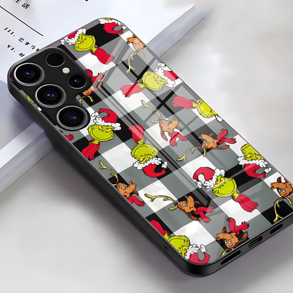 Christmas T-The G-GrinC-chs-S Phone Case For Samsung S26 S25 Edge Ultra S23 S22 S21 S20 Ultra Plus S24 Fe A54 A53 A25 Glass Cove