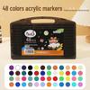 Children's Back-to-School Acrylic Markers - Waterproof, Layerable DIY Hand-Painted Watercolor Pens
