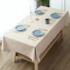 Solid Color PVC Tablecloth Simple Oil Resistant Kitchen Dinning Tablecloth Heat Resistant Decoration Square Table Cover