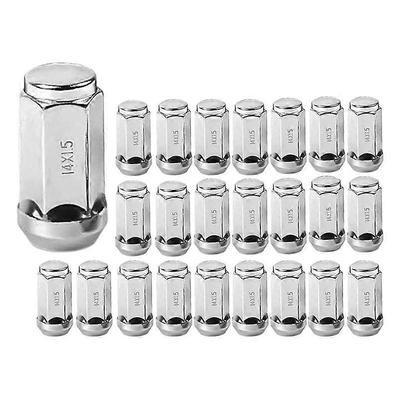 24Pcs Car Lug Nuts M14X1.5 Thread Cone Seat Car Wheel Nuts