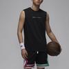Jordan Logo Print Round Neck Soft Comfortable Casual Sports Quick Dry Sleeveless Vest Men Vests Black HF6590010