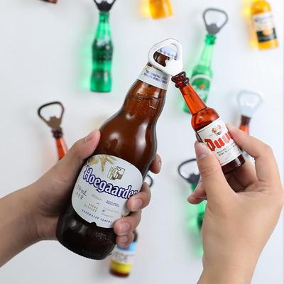 Cartoon Fridge Sticker Beer Bottle Opener Multi-functional Creative Magnet Bottle Opener Household Kitchen Accessory