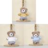 Plush Bear Keychain Cute Cartoon Stuffed Toy For Kids And Adults