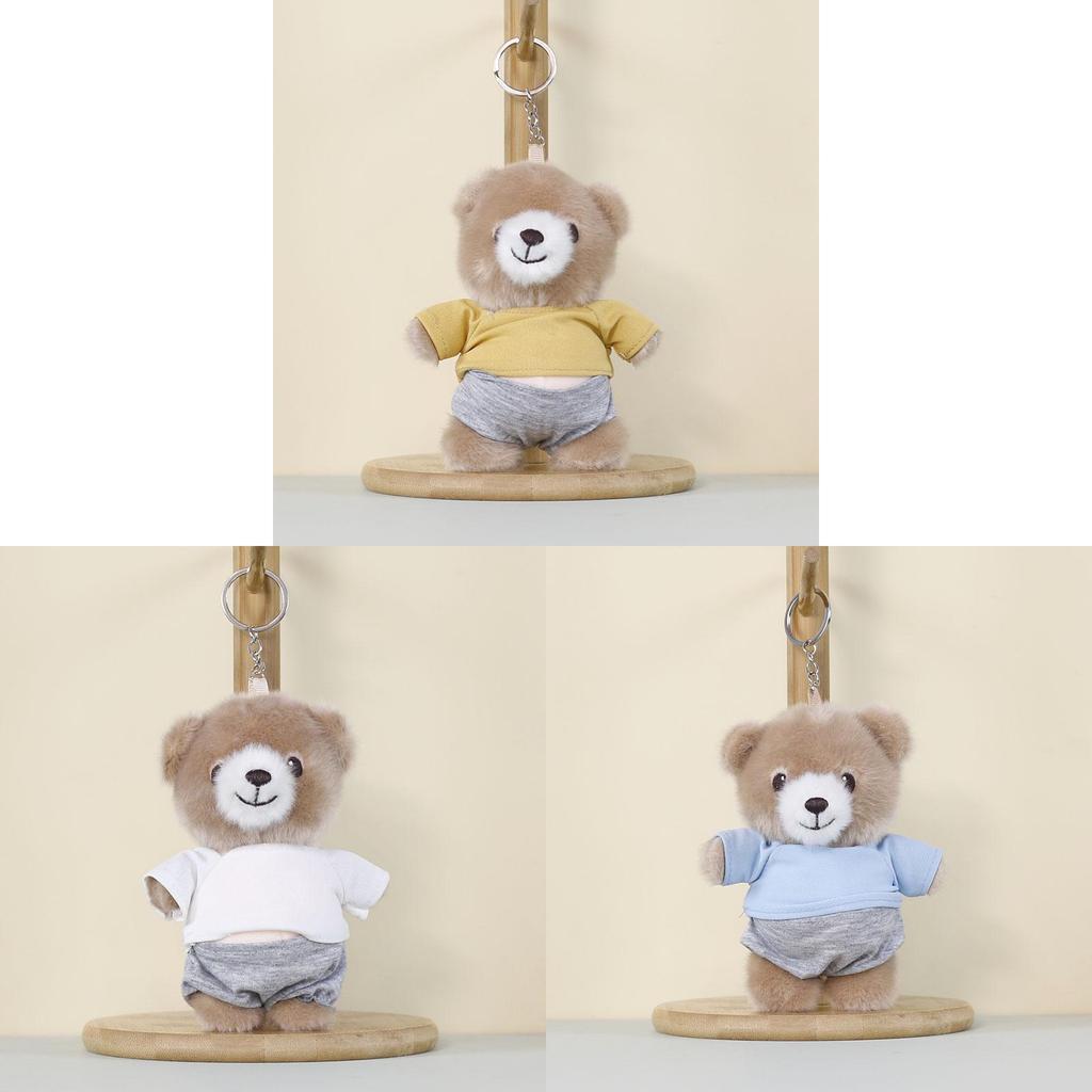 Plush Bear Keychain Cute Cartoon Stuffed Toy For Kids And Adults