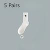 5 Pairs of Men's Spring and Autumn Trend Anti Odor Pure Cotton Running High School Middle Stockings
