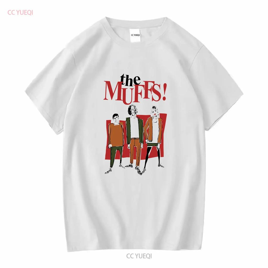 Muffs T-shirt långa eller korta ärmar vintage Tvättad Lite Snygg Unisex herr Mångsidig Vardagstopp För Daglig Användning