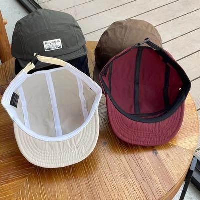 Fashion Short Brim 5 Panel Cap Embroidered Sun Protection Baseball Cap Adjustable Lightweight Sun Hat Women Men